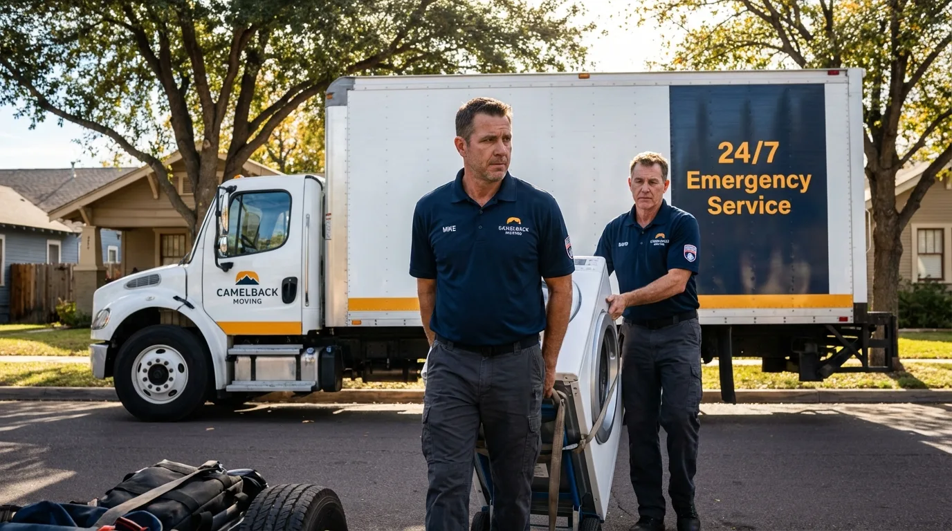 CamelBack Moving crew loading furniture in Los Angeles, CA